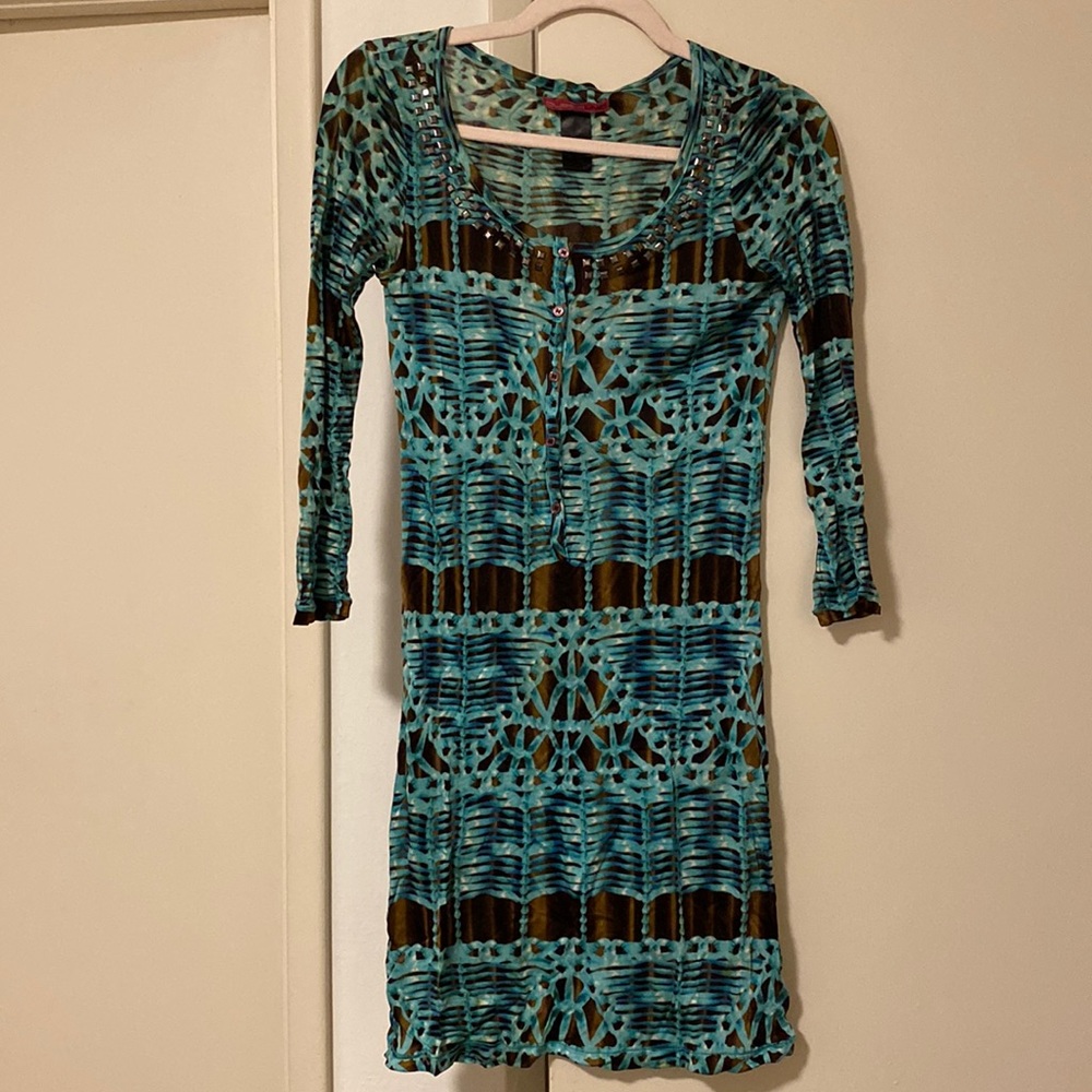 Custo Barcelona vintage 90’s- Y2k dress 3/4 sleeve #tithing #donation #palestine